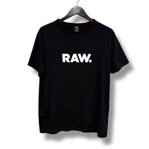 G Star Raw Men's RAW. Graphic Logo T Shirt Size XL 22 x 29.5